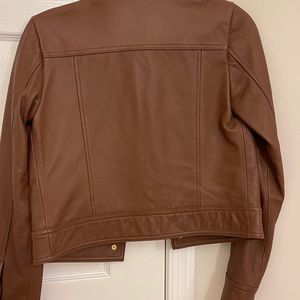 Michael Kors XS Brown Leather Jacket